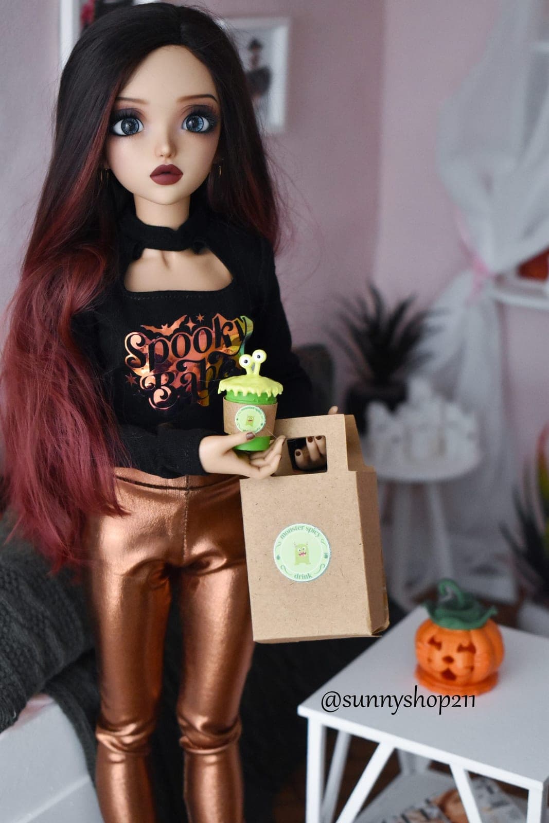Tasse à emporter miniature halloween 1/6 1/4